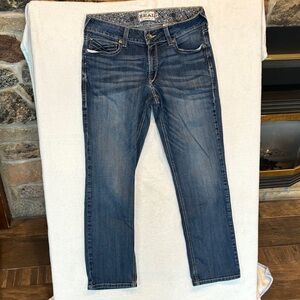 Ariat Women's Mid-Rise Straight Leg Blue Jeans